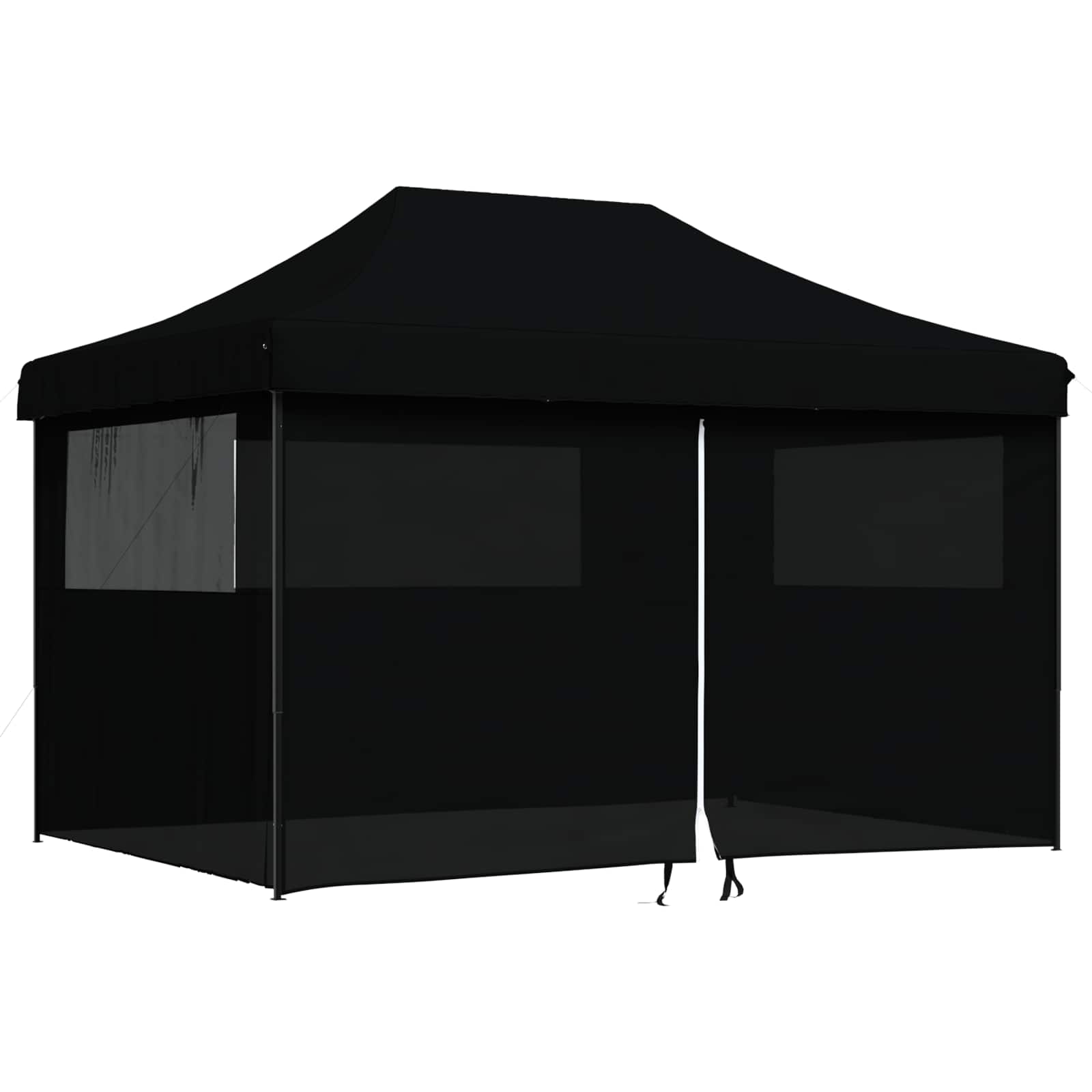Party-Zelt Schwarz 279 x 410 x 315 cm Oxford-Stoff