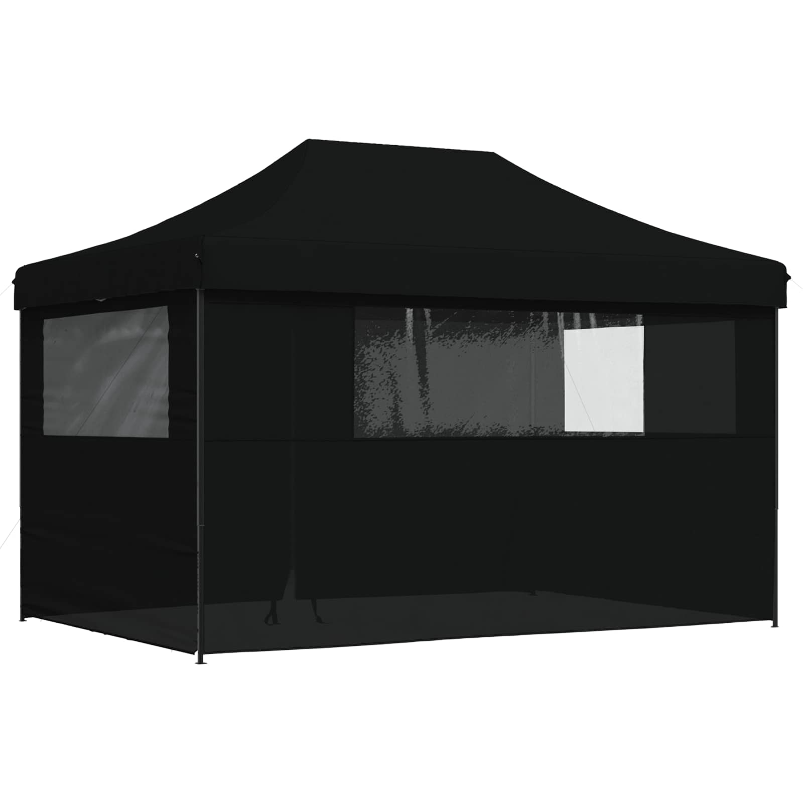 Party-Zelt Schwarz 279 x 410 x 315 cm Oxford-Stoff