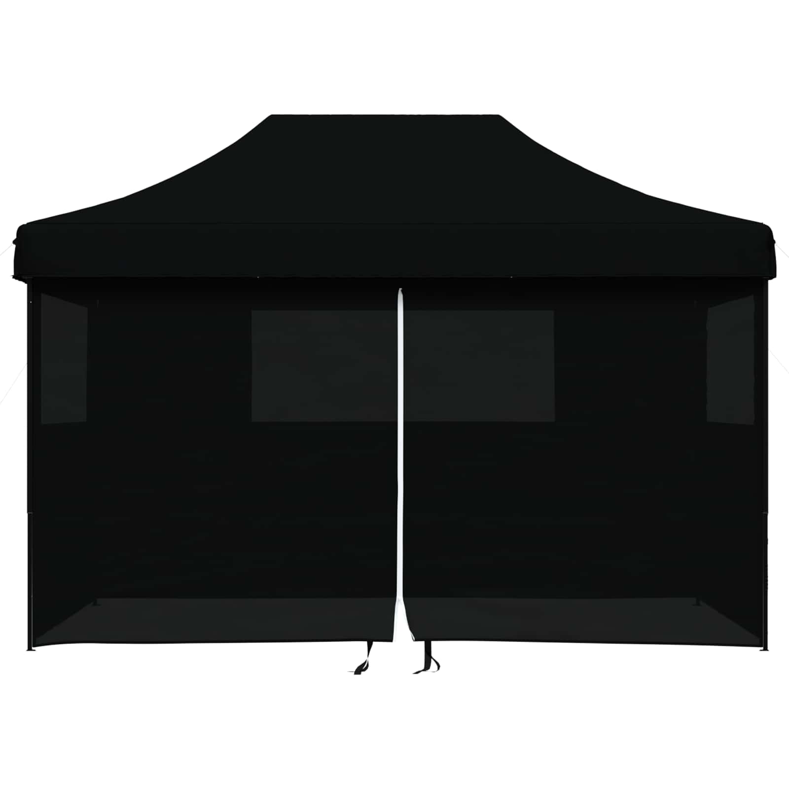 Party-Zelt Schwarz 279 x 410 x 315 cm Oxford-Stoff