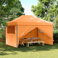 Party-Zelt Orange 279 x 410 x 315 cm Oxford-Stoff