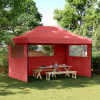 Party-Zelt Bordeauxrot 292 x 440 x 315 cm Oxford-Stoff