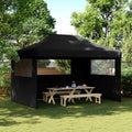 Party-Zelt Schwarz 292 x 440 x 315 cm Oxford-Stoff