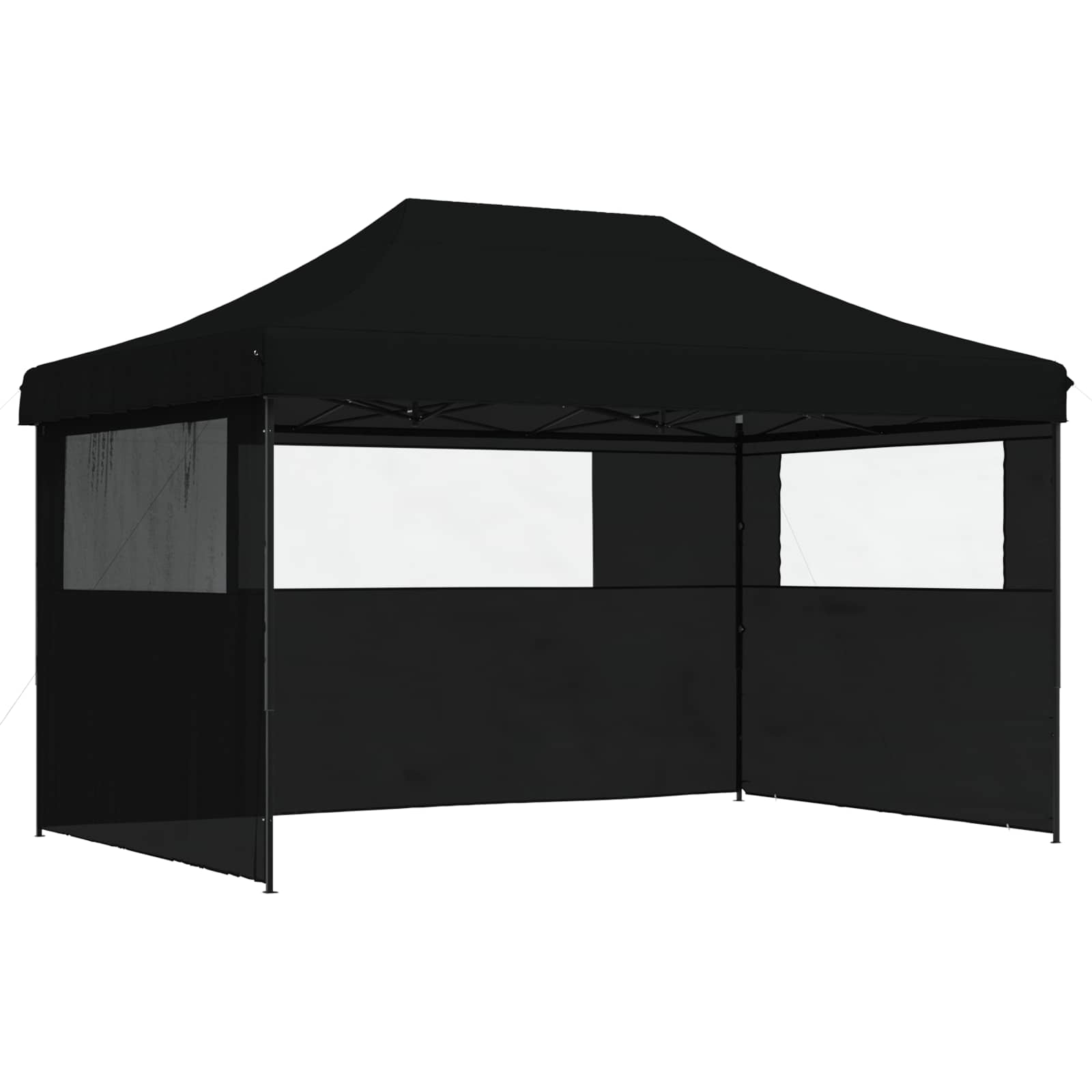 Party-Zelt Schwarz 292 x 440 x 315 cm Oxford-Stoff