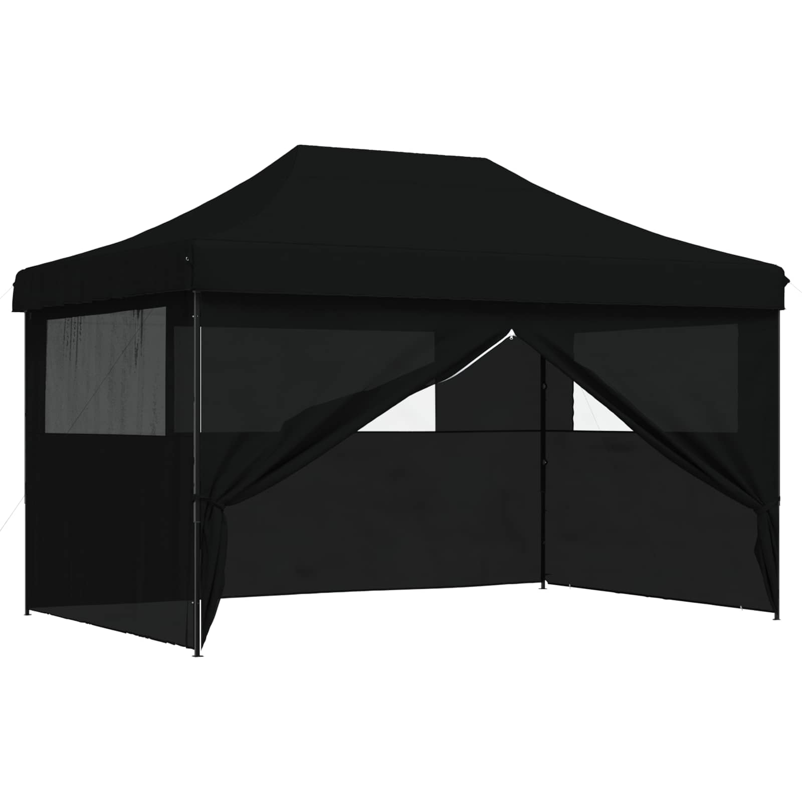 Party-Zelt Schwarz 292 x 440 x 315 cm Oxford-Stoff
