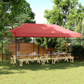 Party-Zelt Bordeauxrot 292 x 580 x 315 cm Oxford-Stoff