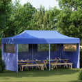 Party-Zelt Blau 291 x 580 x 315 cm Oxford-Stoff