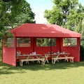 Party-Zelt Bordeauxrot 292 x 580 x 315 cm Oxford-Stoff