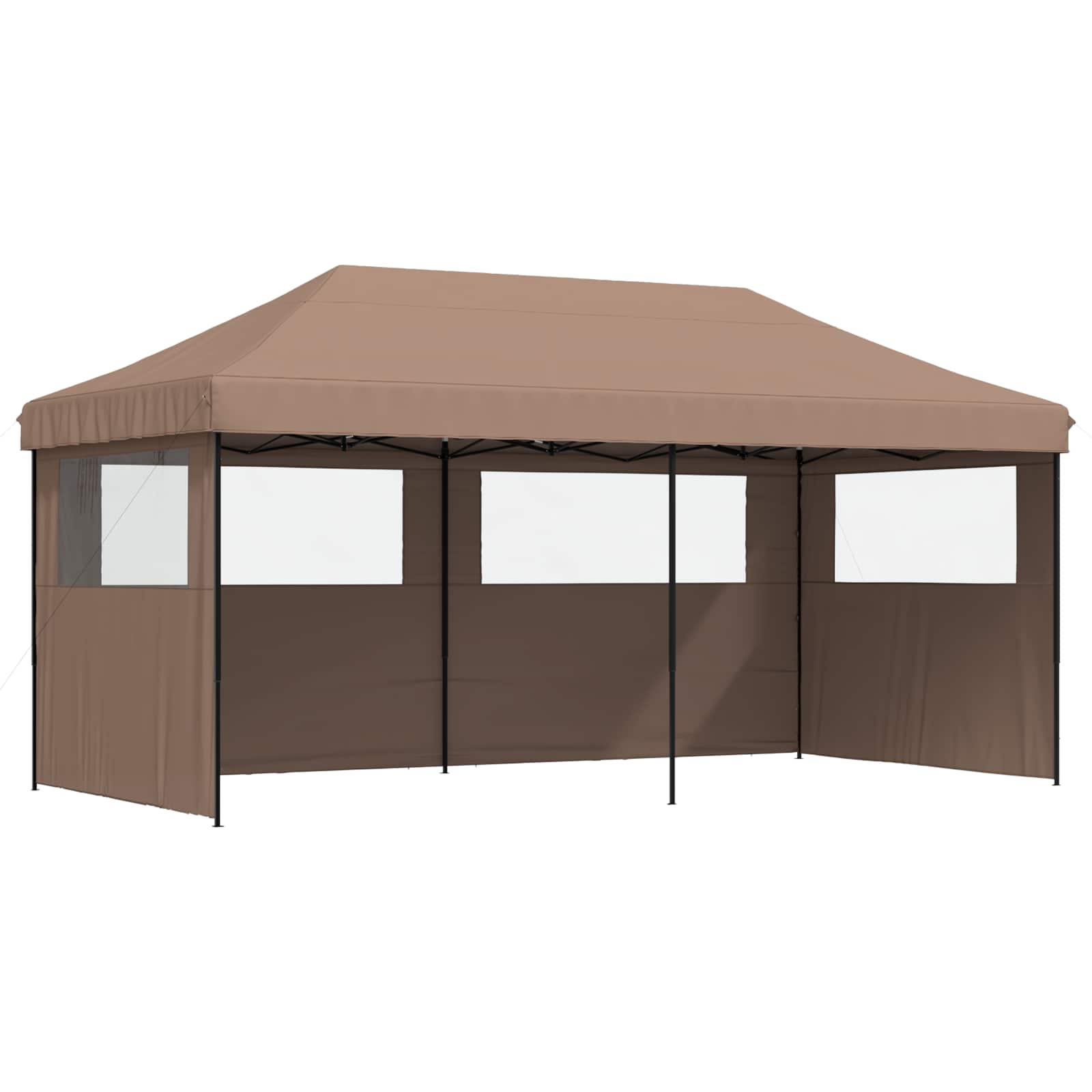 Party-Zelt Braun 292 x 580 x 315 cm Oxford-Stoff