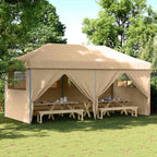 Party-Zelt Beige 292 x 580 x 315 cm Oxford-Stoff