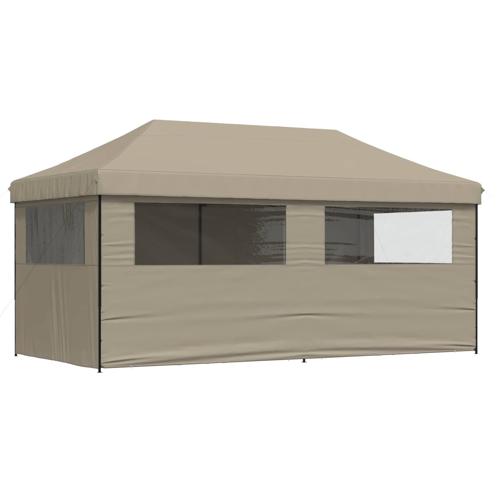 Party-Zelt Taupe 292 x 580 x 315 cm Oxford-Stoff