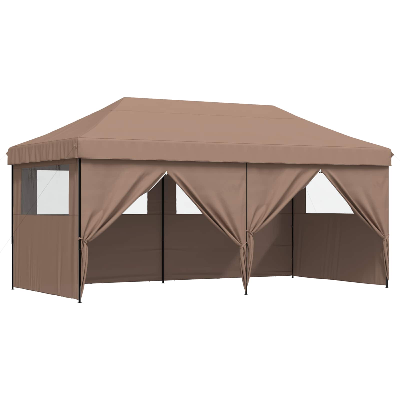 Party-Zelt Braun 292 x 580 x 315 cm Oxford-Stoff