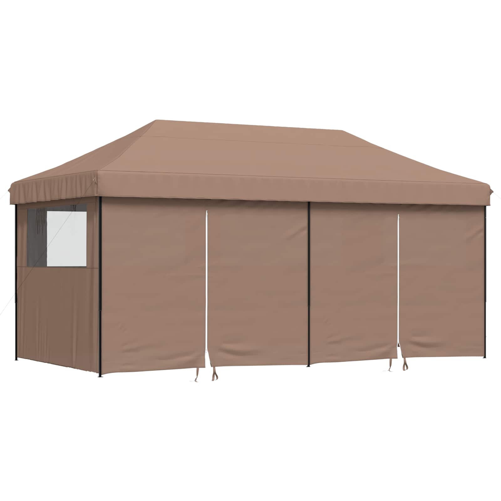 Party-Zelt Braun 292 x 580 x 315 cm Oxford-Stoff