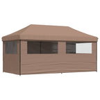 Party-Zelt Braun 292 x 580 x 315 cm Oxford-Stoff