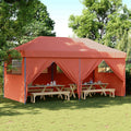 Party-Zelt Terrakotta 292 x 580 x 315 cm Oxford-Stoff