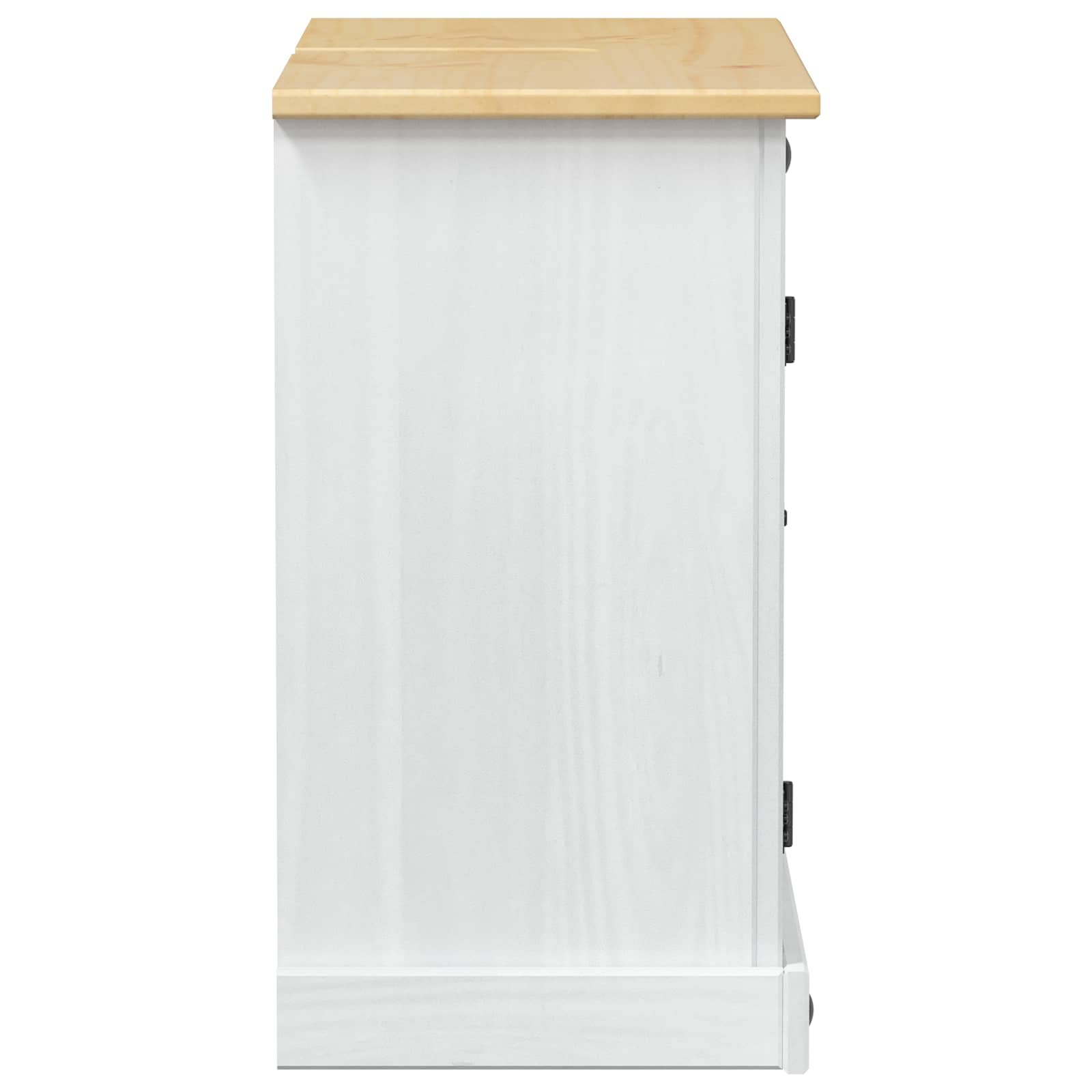 Waschbeckenunterschrank mit Regal mit Tür Weiß 73 x 33 x 60 cm
