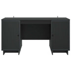 Schreibtisch Schwarz Holzwerkstoff 142,5 x 50 x 75 cm