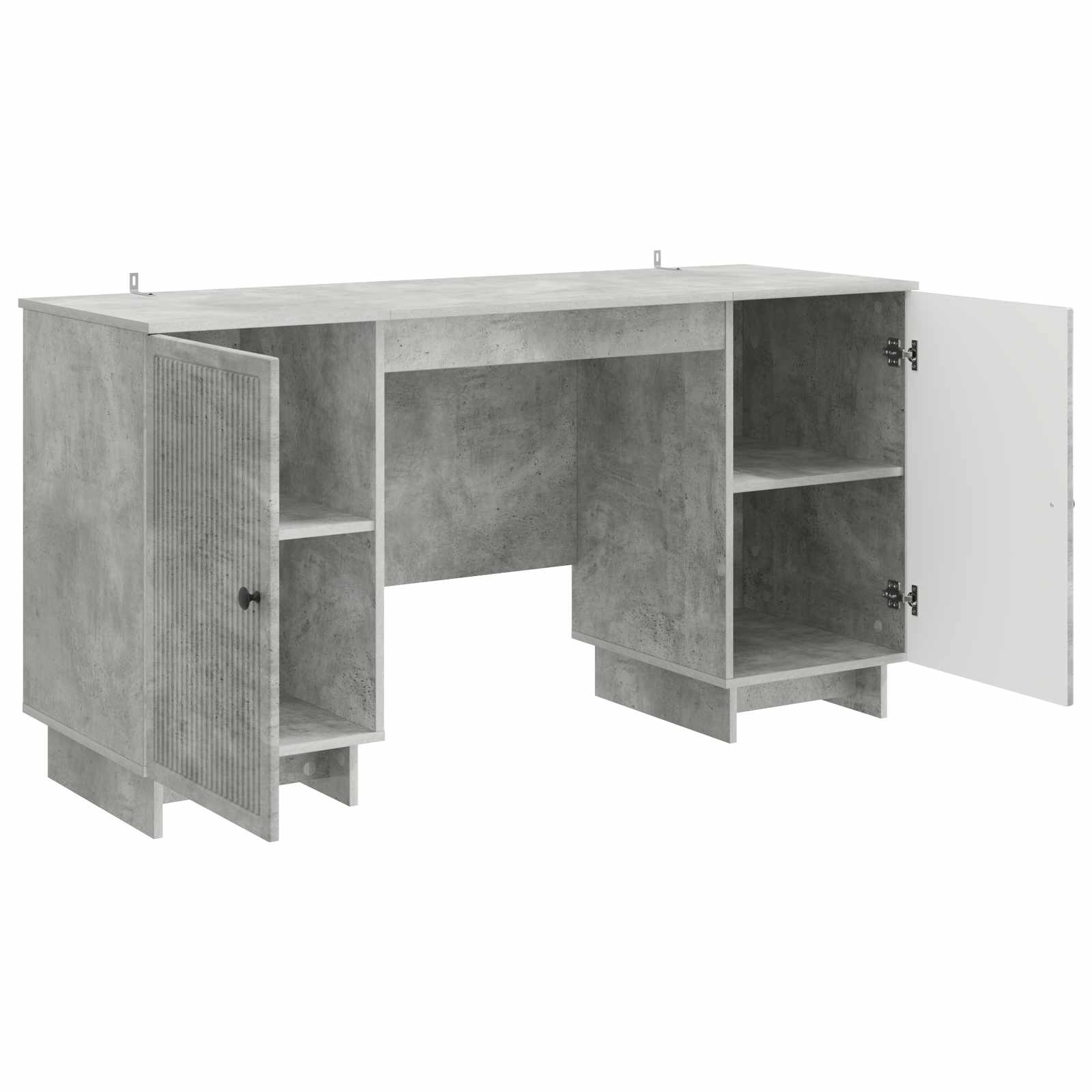 Schreibtisch Betongrau Holzwerkstoff 142,5 x 50 x 75 cm