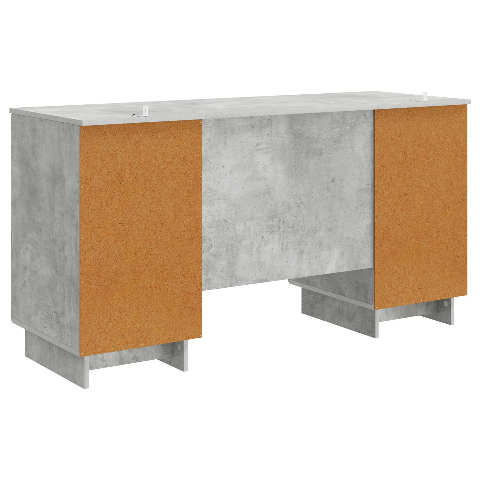 Schreibtisch Betongrau Holzwerkstoff 142,5 x 50 x 75 cm