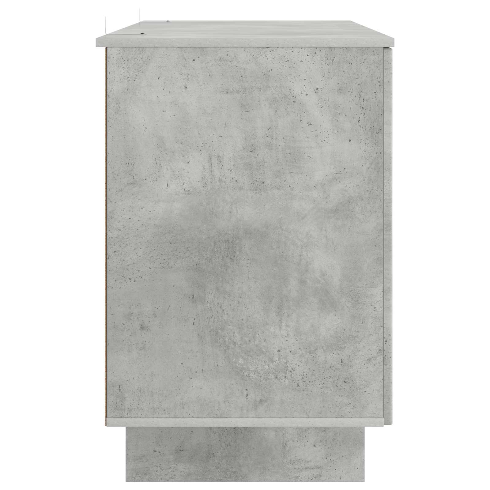 Schreibtisch Betongrau Holzwerkstoff 142,5 x 50 x 75 cm