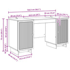 Schreibtisch Altholz Holzwerkstoff 142,5 x 50 x 75 cm