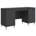 Schreibtisch mit Regal Schwarz 142,5 x 50 x 75 cm Holzwerkstoff
