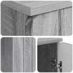 Schreibtisch Graues Sonoma 142,5 x 50 x 75 cm Holzwerkstoff