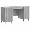 Schreibtisch Graues Sonoma 142,5 x 50 x 75 cm Holzwerkstoff