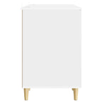 Schreibtisch Hochglanz Weiß 142,5 x 50 x 75 cm Holzwerkstoff