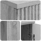 Schreibtisch Graues Sonoma 142,5 x 50 x 75 cm Holzwerkstoff