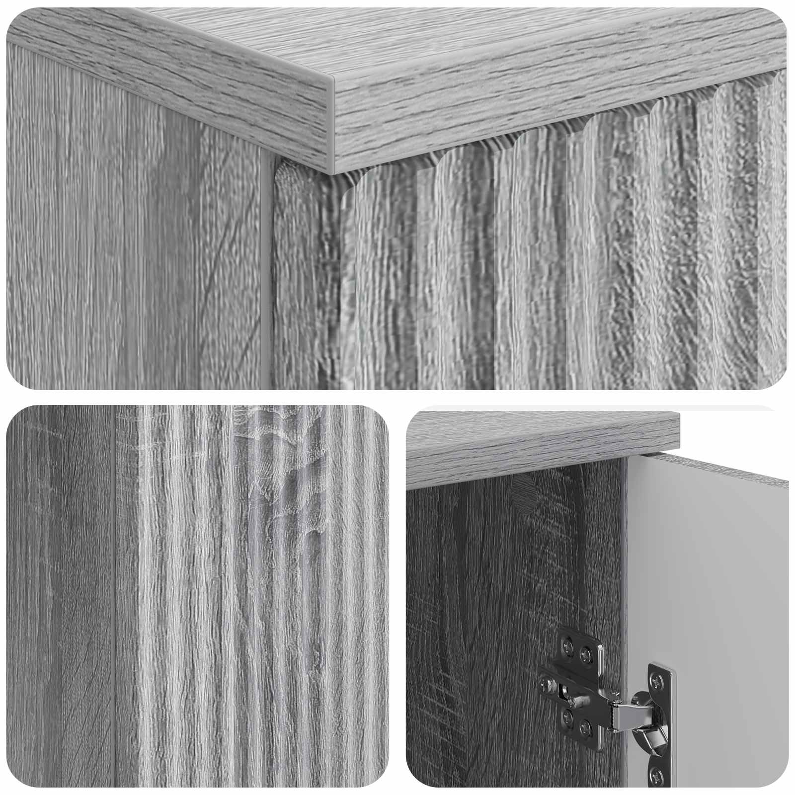 Schreibtisch Graues Sonoma 142,5 x 50 x 75 cm Holzwerkstoff
