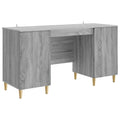 Schreibtisch Graues Sonoma 142,5 x 50 x 75 cm Holzwerkstoff