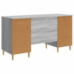 Schreibtisch Graues Sonoma 142,5 x 50 x 75 cm Holzwerkstoff