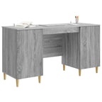 Schreibtisch Graues Sonoma 142,5 x 50 x 75 cm Holzwerkstoff
