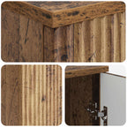 Schreibtisch mit Regal Altholz 142,5 x 50 x 75 cm Holzwerkstoff