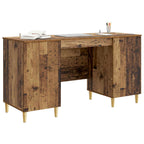Schreibtisch mit Regal Altholz 142,5 x 50 x 75 cm Holzwerkstoff
