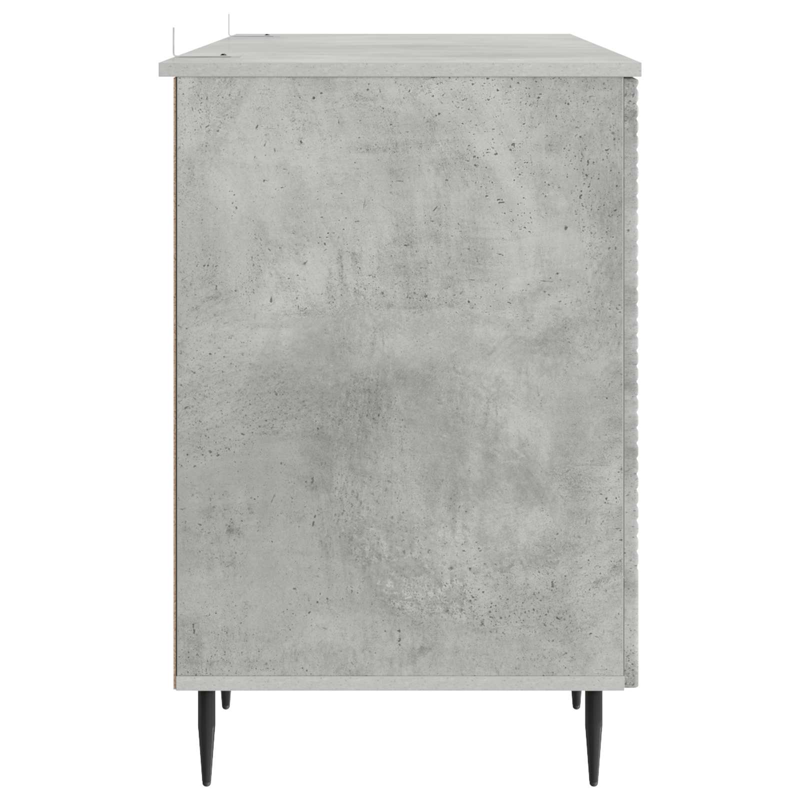 Schreibtisch mit Tür Betongrau 142,5 x 50 x 75 cm Holzwerkstoff