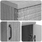 Schreibtisch Graues Sonoma 142,5 x 50 x 75 cm Holzwerkstoff