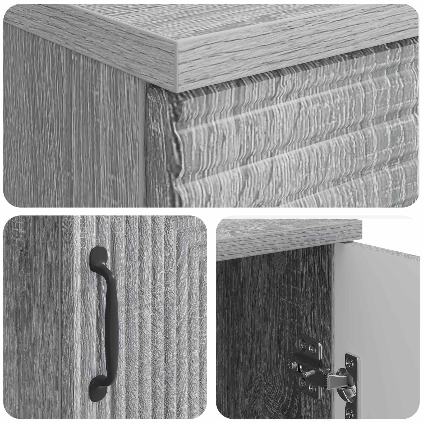 Schreibtisch Graues Sonoma 142,5 x 50 x 75 cm Holzwerkstoff