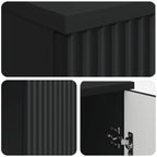 Schreibtisch mit Regal Schwarz 142,5 x 50 x 75 cm Holzwerkstoff