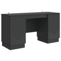 Schreibtisch mit Regal Schwarz 142,5 x 50 x 75 cm Holzwerkstoff