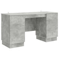 Schreibtisch mit Tür Betongrau 142,5 x 50 x 75 cm Holzwerkstoff