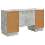 Schreibtisch mit Tür Betongrau 142,5 x 50 x 75 cm Holzwerkstoff