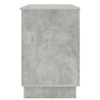 Schreibtisch mit Tür Betongrau 142,5 x 50 x 75 cm Holzwerkstoff