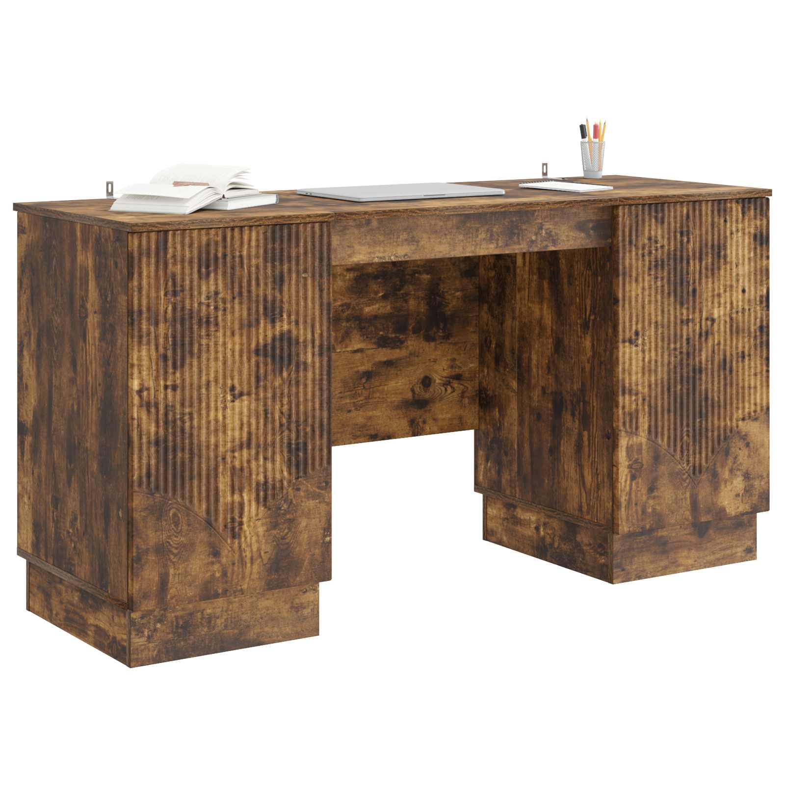 Schreibtisch Geräucherte Eiche 142,5 x 50 x 75 cm Holzwerkstoff