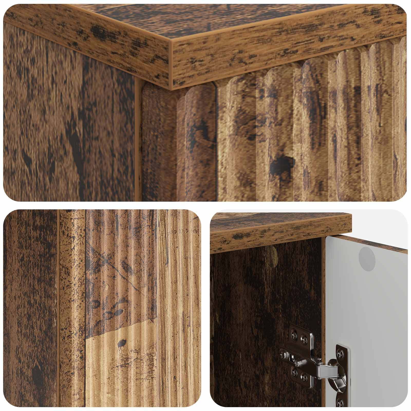 Schreibtisch mit Regal Altholz 142,5 x 50 x 75 cm Holzwerkstoff