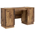 Schreibtisch mit Regal Altholz 142,5 x 50 x 75 cm Holzwerkstoff
