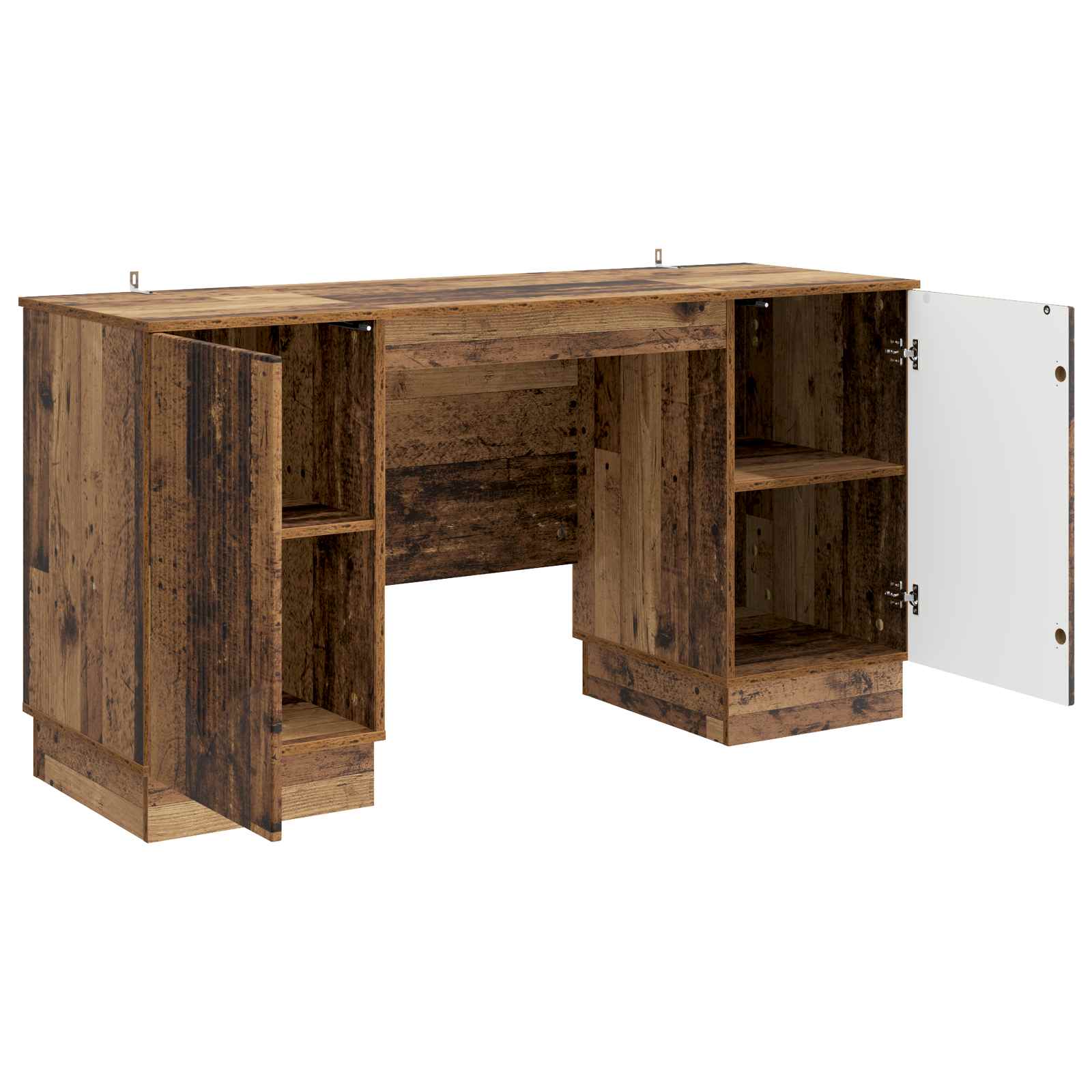 Schreibtisch mit Regal Altholz 142,5 x 50 x 75 cm Holzwerkstoff