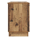 Schreibtisch mit Regal Altholz 142,5 x 50 x 75 cm Holzwerkstoff