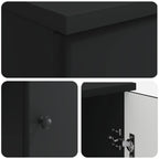 Schreibtisch mit Regal Schwarz 142,5 x 50 x 75 cm Holzwerkstoff