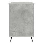 Schreibtisch mit Tür Betongrau 142,5 x 50 x 75 cm Holzwerkstoff